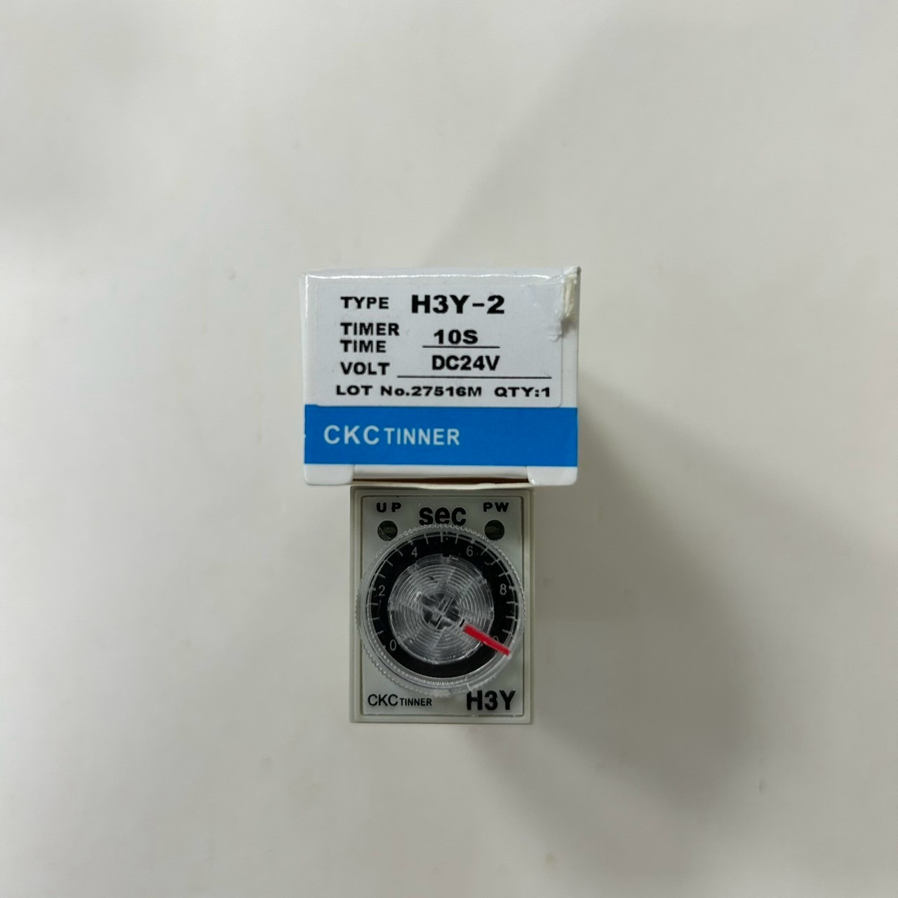 Time relay, pin 8, 2 on, 2 off, DC 24V, -0, -10 seconds, , large