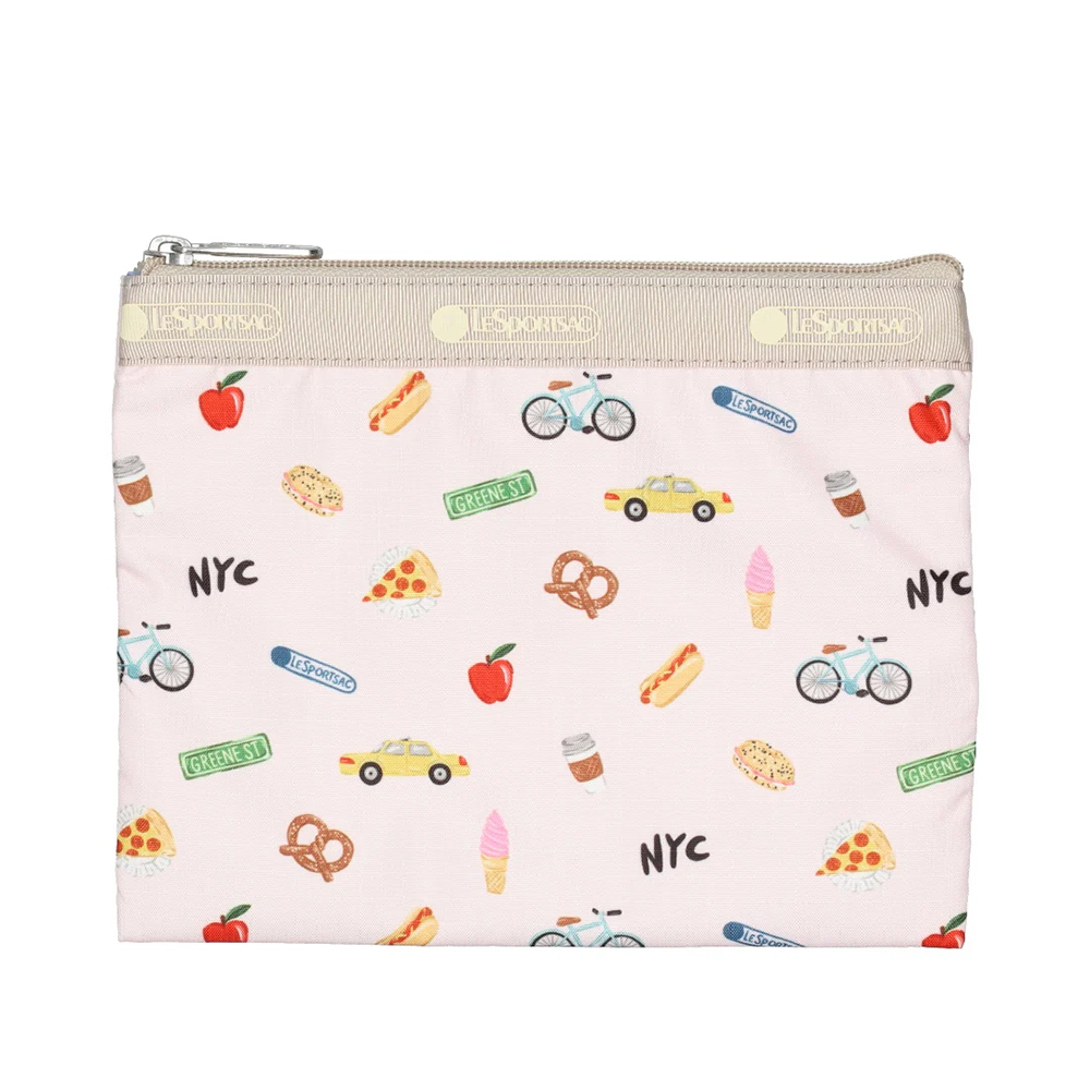 Lesportsac Classic Hobo 經典斜背包 側背包 旅用通勤包 送禮 禮物 推薦 女包(紐約城市插畫)  品號：14998127, , large