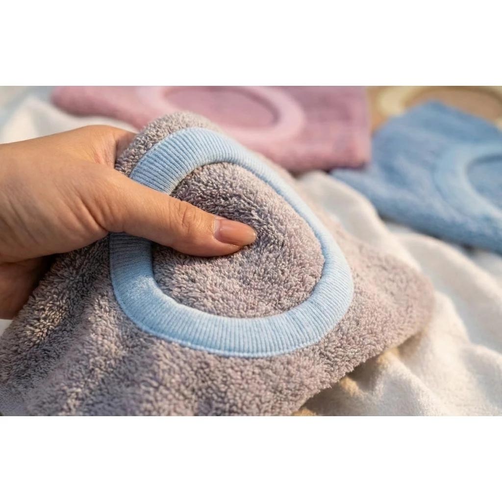 [Kaimei Cotton Industry] 8 in the group, random and excellent, MIT made in Taiwan, 28 taels thick, pure cotton breathable adult bib/spit napkin, exquisite satin plain color, , large