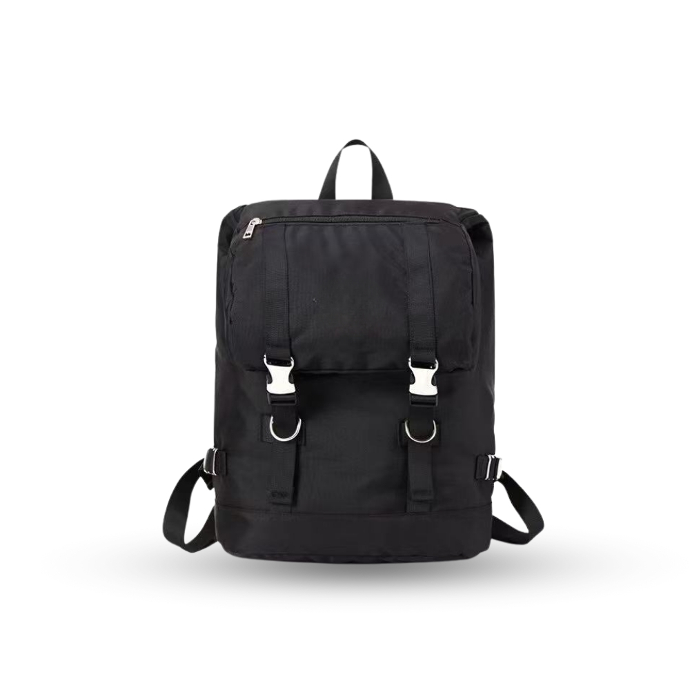【YUN Select】Classic double buckle backpack, , large