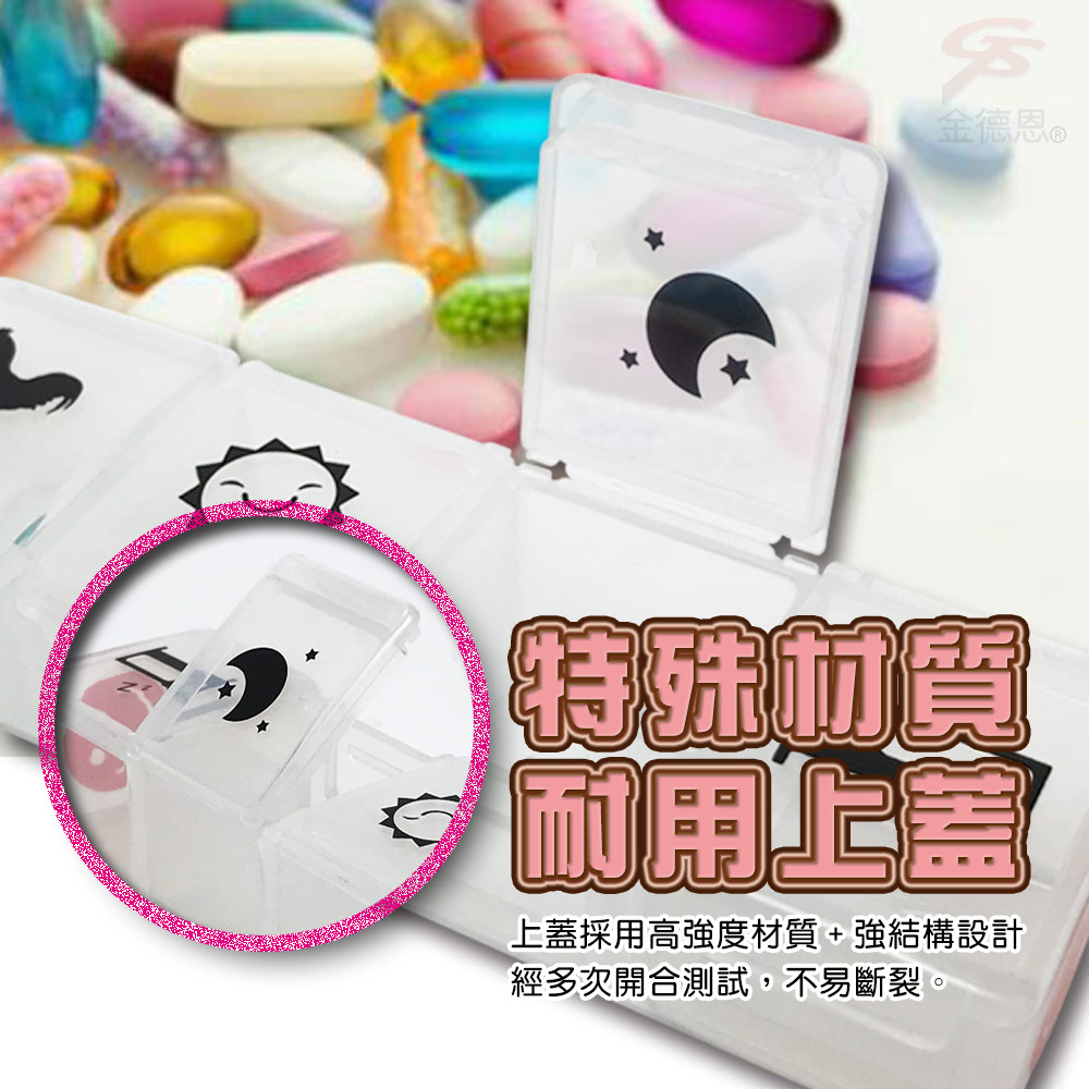 GS MALL 31日微笑透明藥盒 藥盒 隨身藥盒 收納藥盒 31日藥盒 微笑藥盒 透明藥盒 收納盒, , large