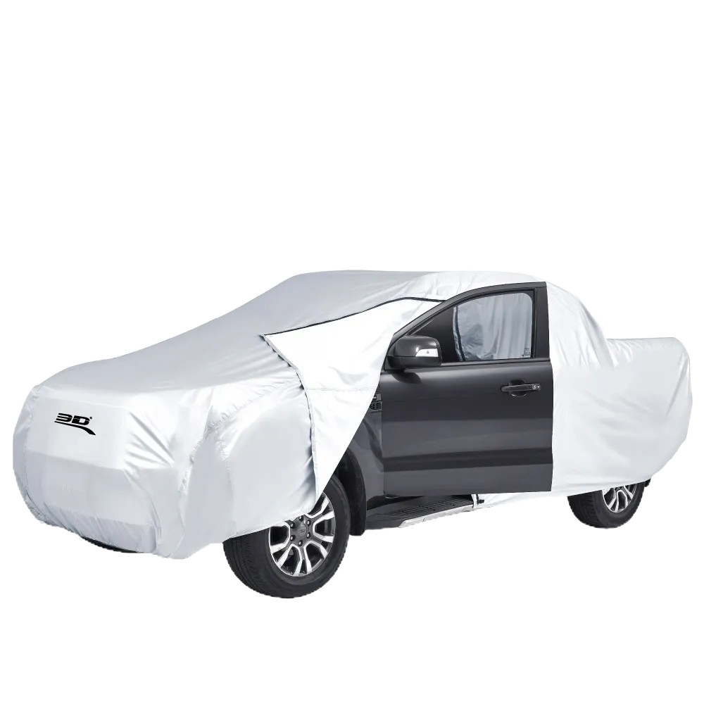 【3D Mats】皮卡銀光車套, , large