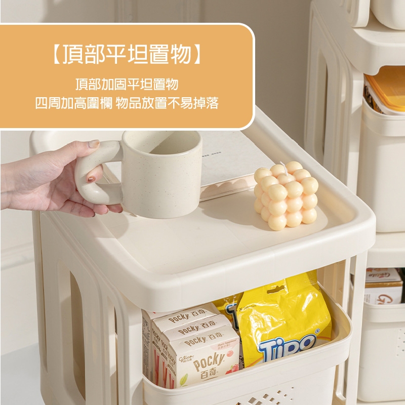 【APEX】日系二層抽屜式置物架 簡約白, , large