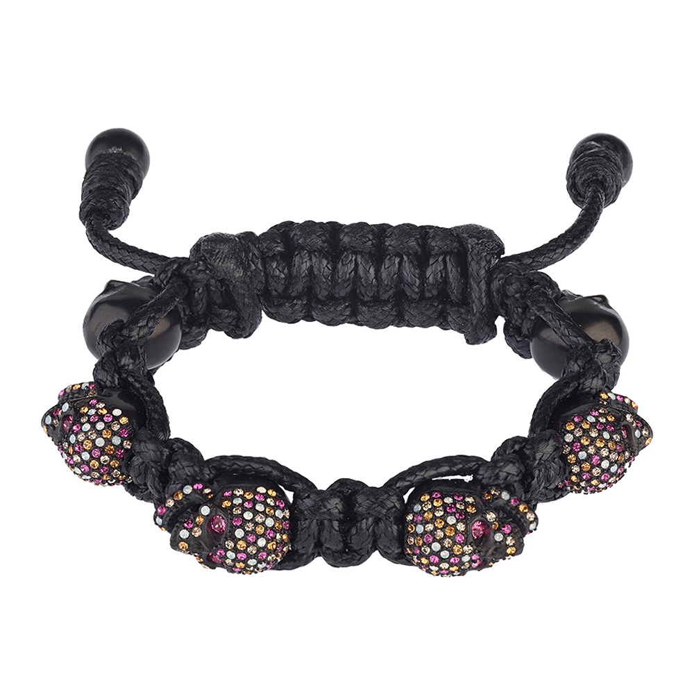 BOMBERG 炸彈錶 彩色水鑽黑骷髏黑色手環-M (JW-BKT-PBA.M7.3), , large