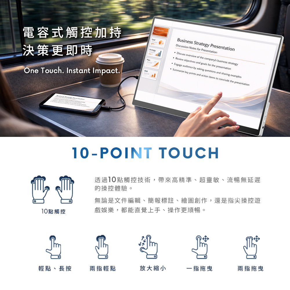贈螢幕清潔三件組【台陞科技】REAICE 日本Winten 15.6型IPS超薄廣視角可攜式觸控螢幕 WT-156AT-BK, , large