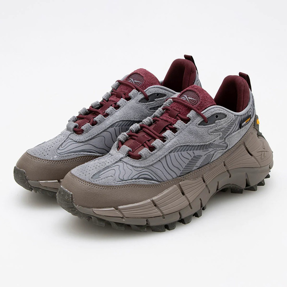 REEBOK ZIG KINETICA 2.5 EDGE 休閒鞋 老爹 酒紅灰 100034215 US13 【樂買網】, , large