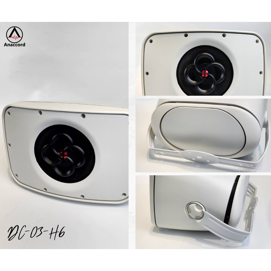 Anaccord雅那歌音響 DC-03-H6 6inch RUBY XSpira IPX66 waterproof desktop wall mount coaxial speakers 1pair, , large