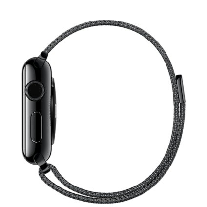 Apple Watch MMFK2TA/A 智慧型手錶 ，38 公釐太空黑不鏽鋼錶殼搭配太空黑色米蘭式錶帶_ 全新珍藏版, , large