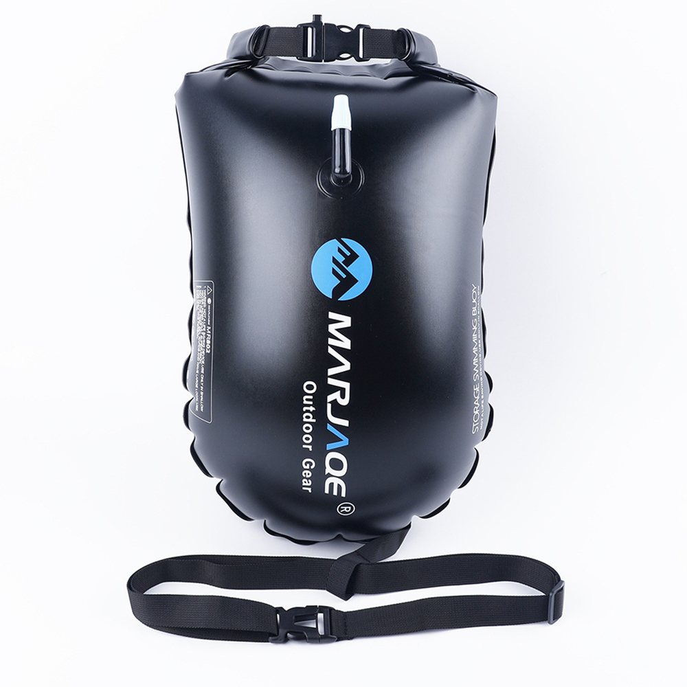 20L Inflatable Swimming Buoy - Storage & Buoyancy Dual Function, Anti-Drowning & Anti-Cramping, Safety Waistband, Single Airbag, Water Sports Buoy