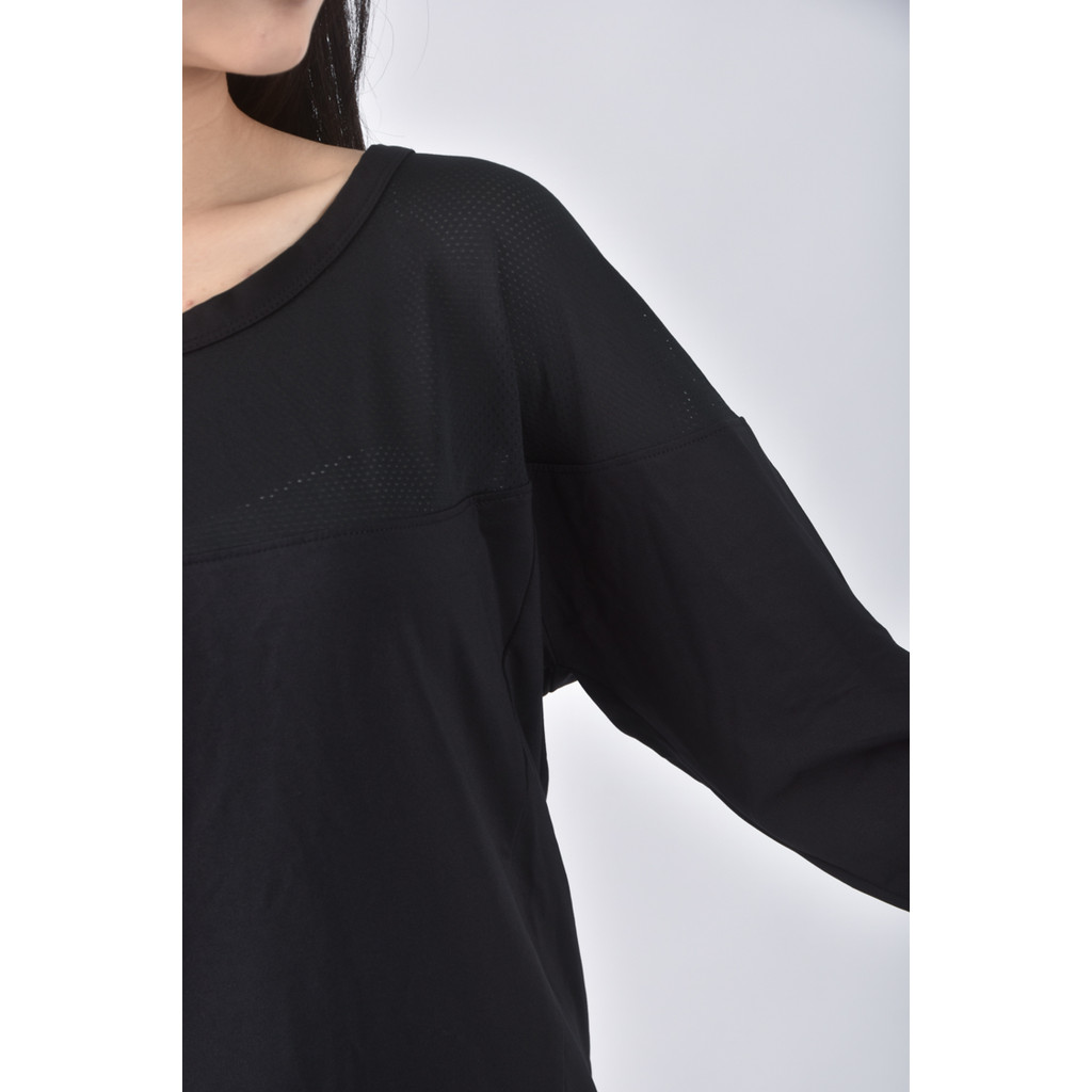 (M) kodz運動露背黑色長袖上衣二手衣, , large