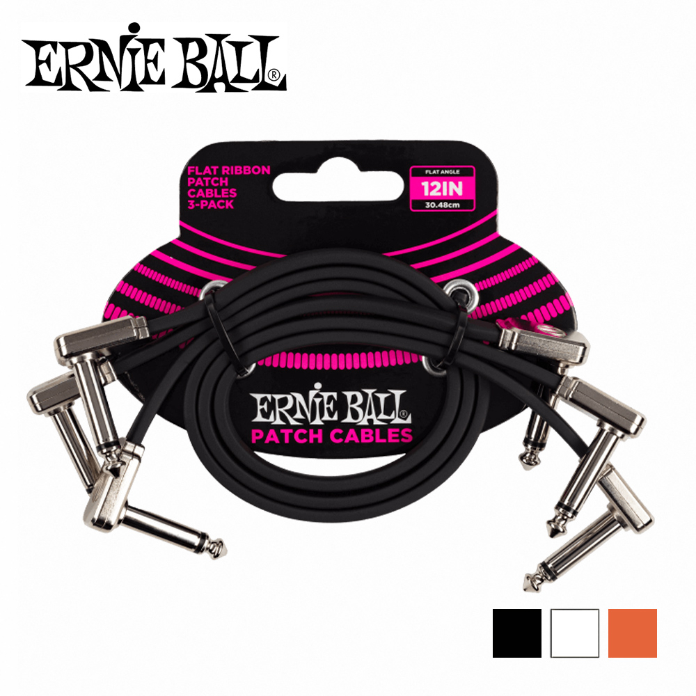 ERNIE BALL 12' Cable 3Pcs 短導線一組三條 30.48公分【敦煌樂器】, , large