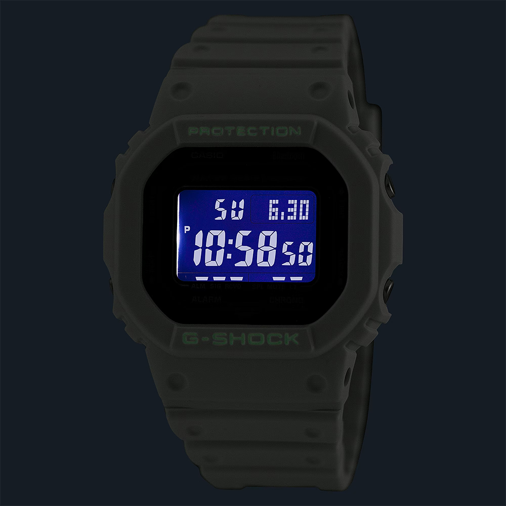CASIO 卡西歐 G-SHOCK 星際白兵藍牙手錶 DW-B5600SF-7, , large