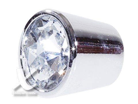 【協進五金】白鉻鑲透明鑽拉手 透明+吊鉻, , large