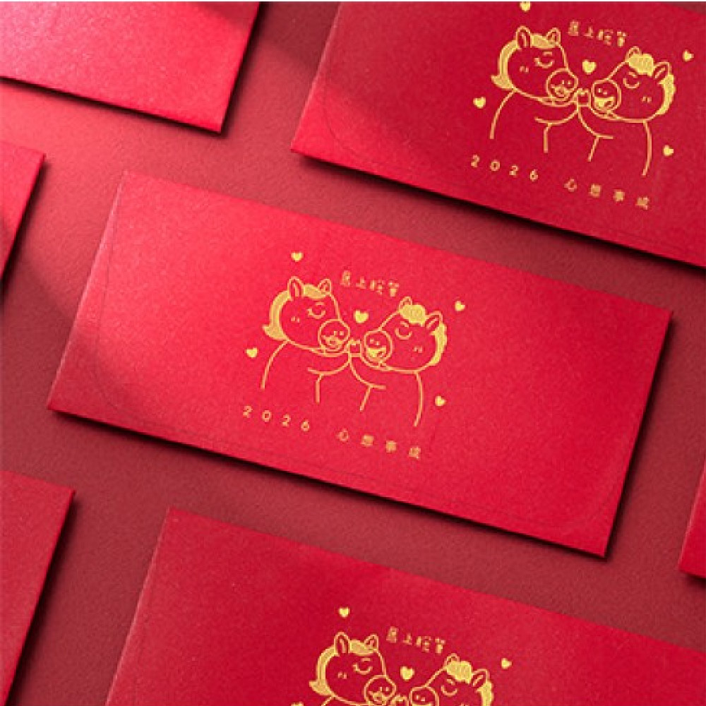 1A 2026 馬年 西式 紅包袋 馬上脫單 10張入 /包 2009, , large