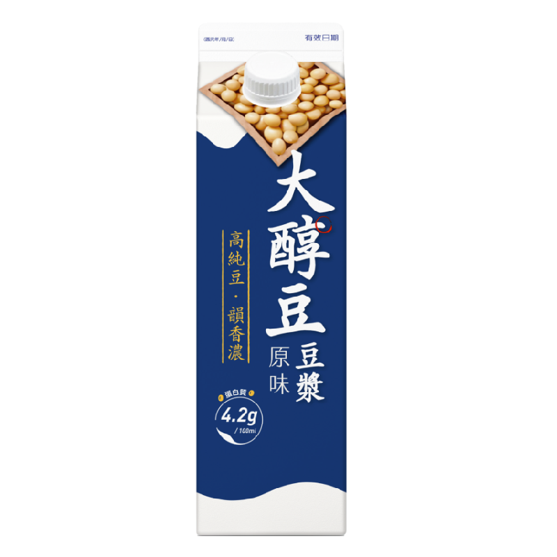 大醇豆原味豆漿936ml, , large