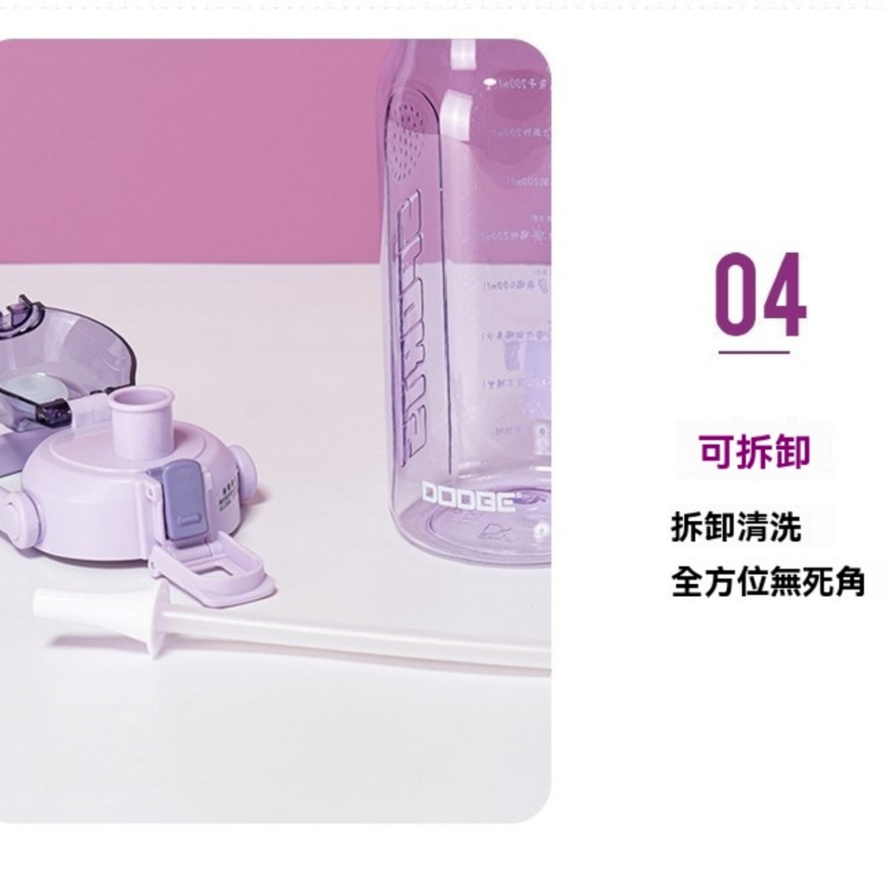 【H&R安室家】Dodge 道奇Tritan大容量彈蓋水壺 運動水壺1500ml(H30), , large