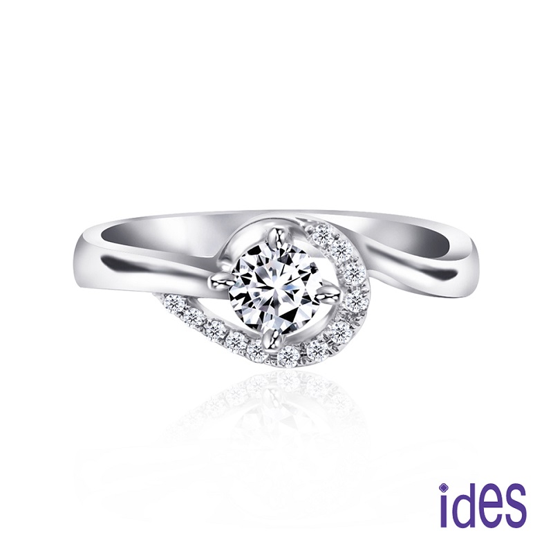 [ides愛蒂思] 33分E/VS1八心八箭頂級3EX車工結婚鑽戒PT950鉑金/守護  (戒圍請於訂單備註), , large