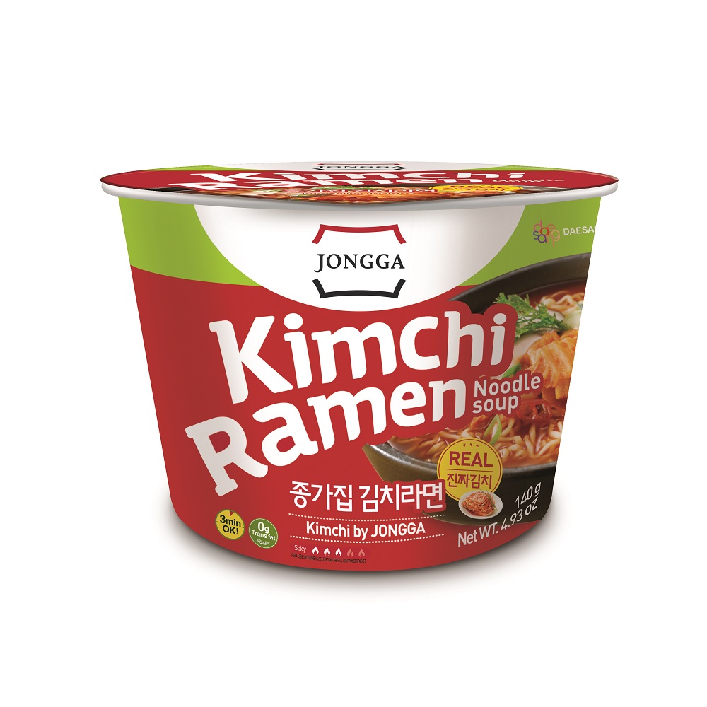 Jongga Kimchi Ramen Noodle Soup, , large