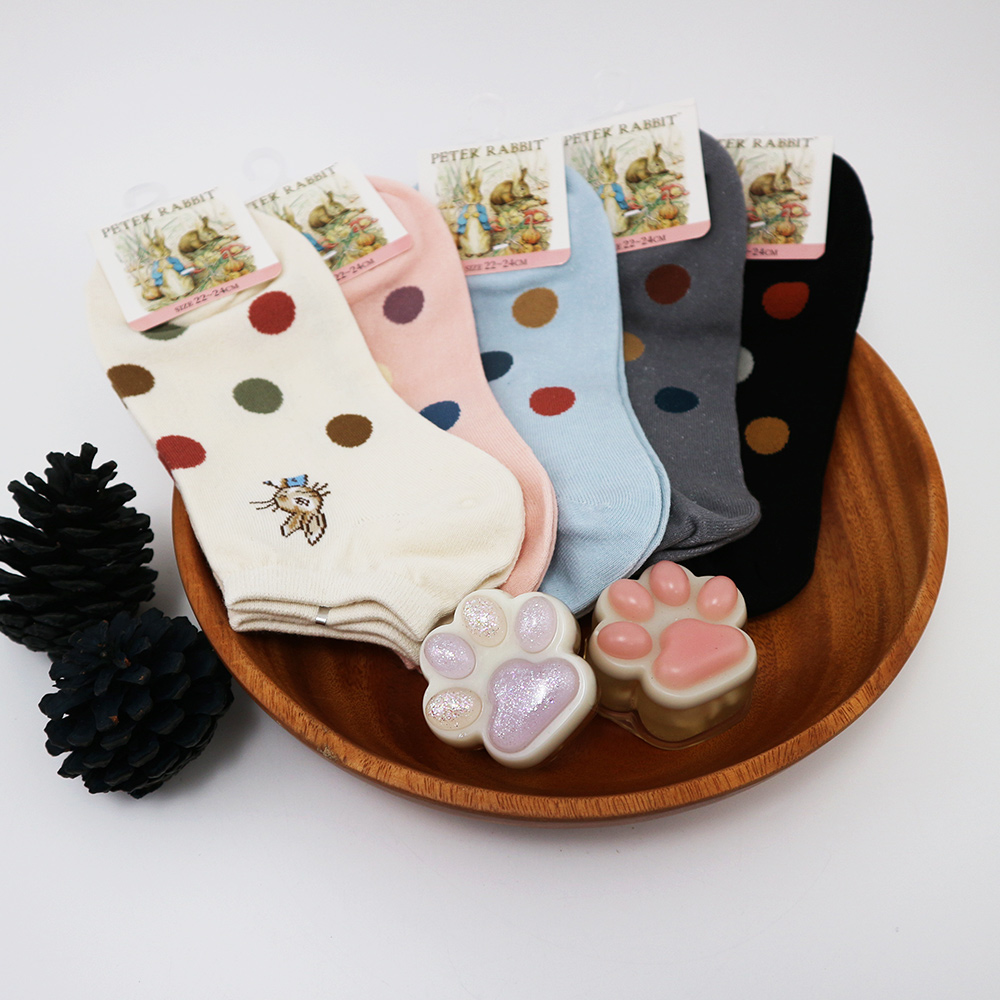 比得兔緹花船型襪-SK3414/3415/3449-12雙入, , large