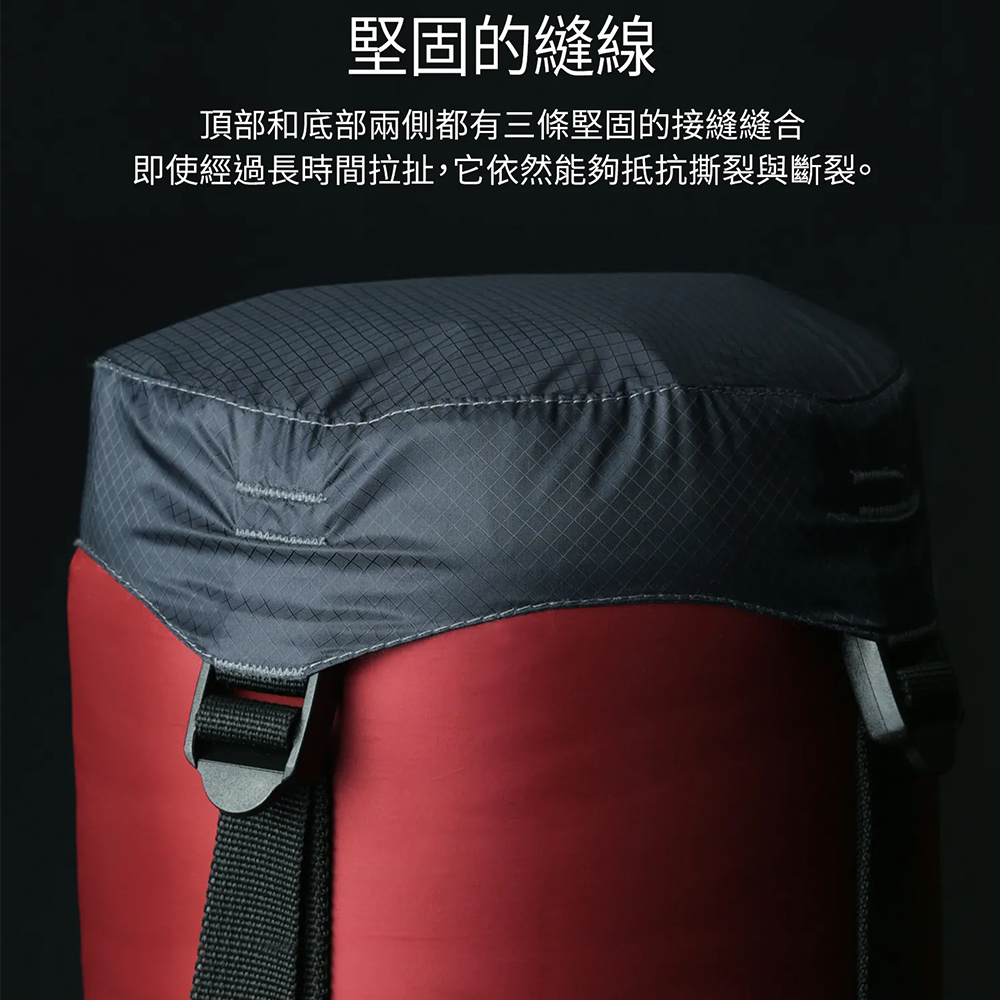 Litume E638 睡袋壓縮袋 13L 黑, , large