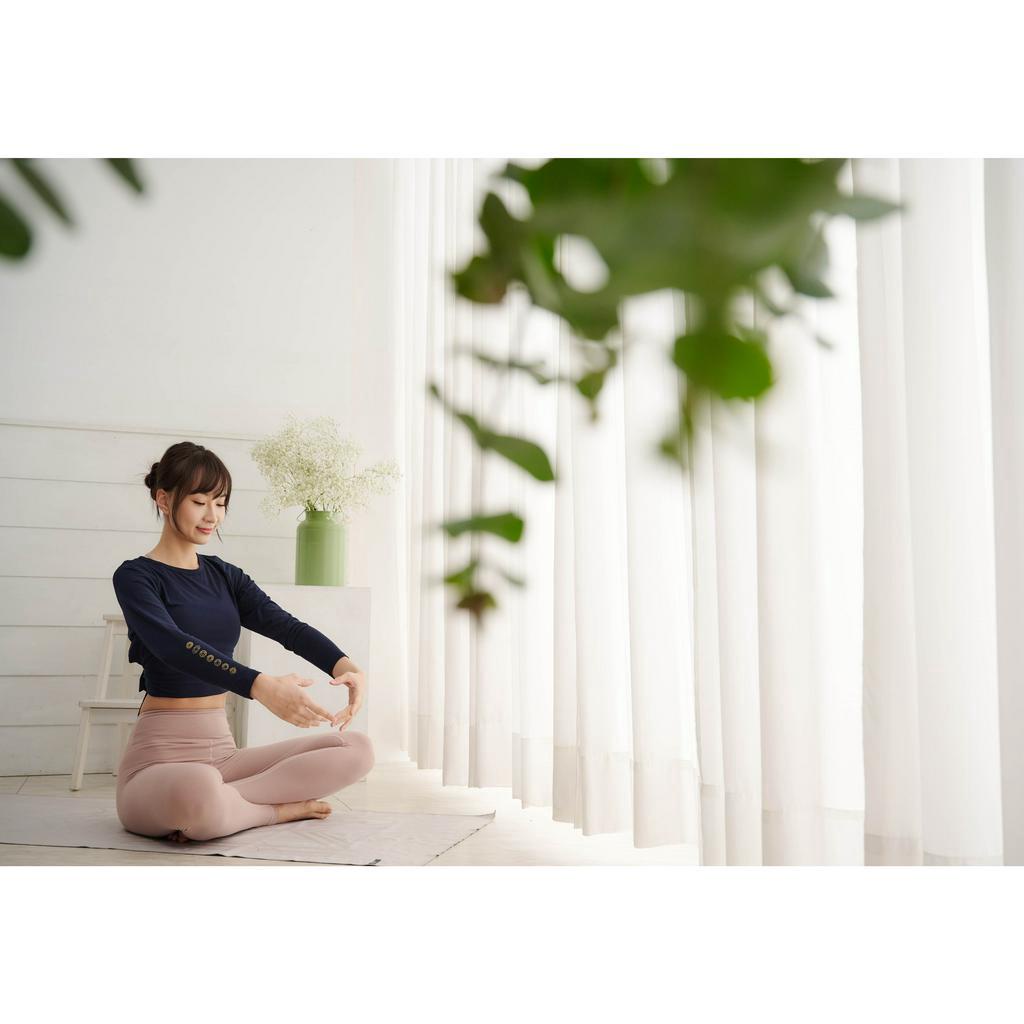 YOGA FLOW Ballet Tied Shirt - 綁帶蝴蝶結罩衫 - 銀河藍 Old Navy, , large