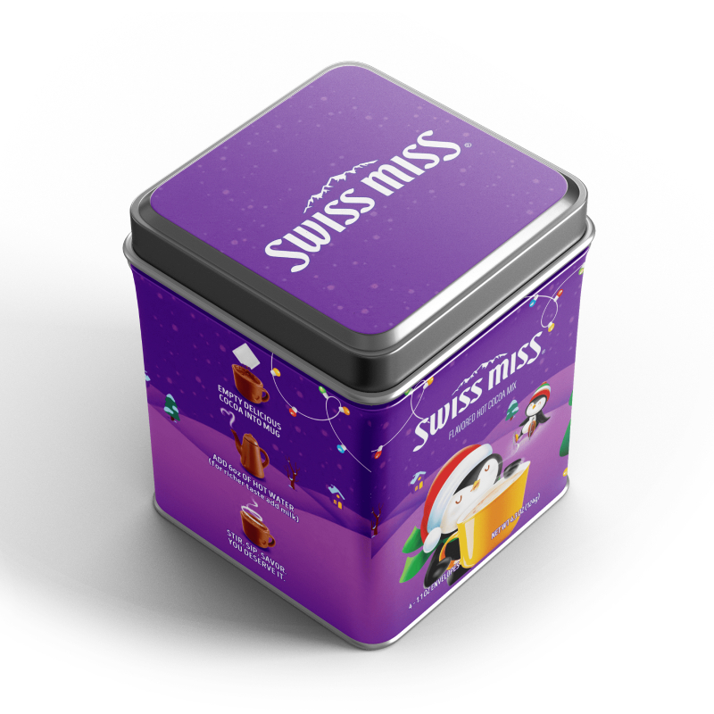SWISS MISS聖誕鐵罐-紫, , large