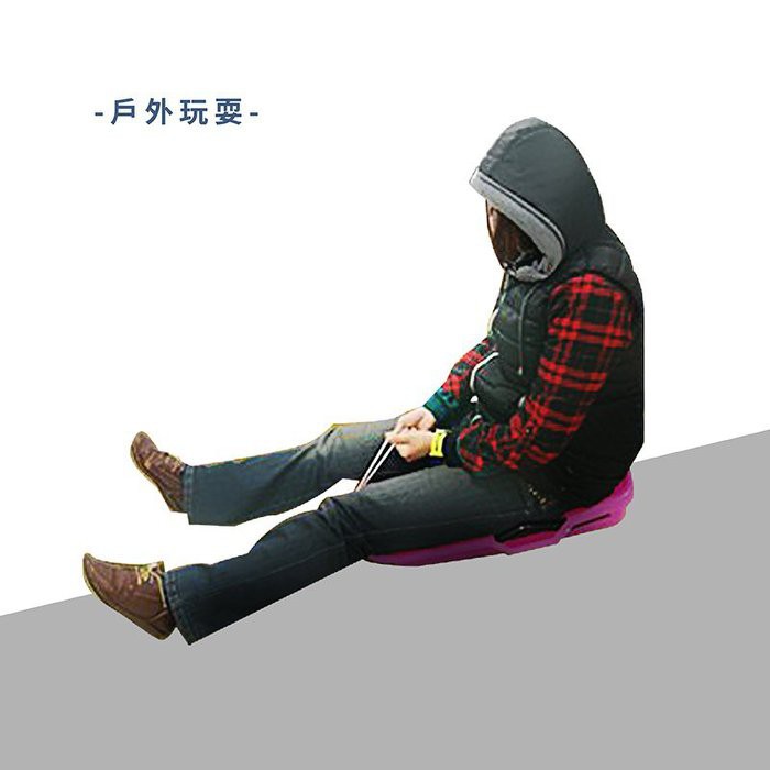 【Treewalker 萊茂】飛翼可剎車滑草雪橇板 (顏色隨機), , large
