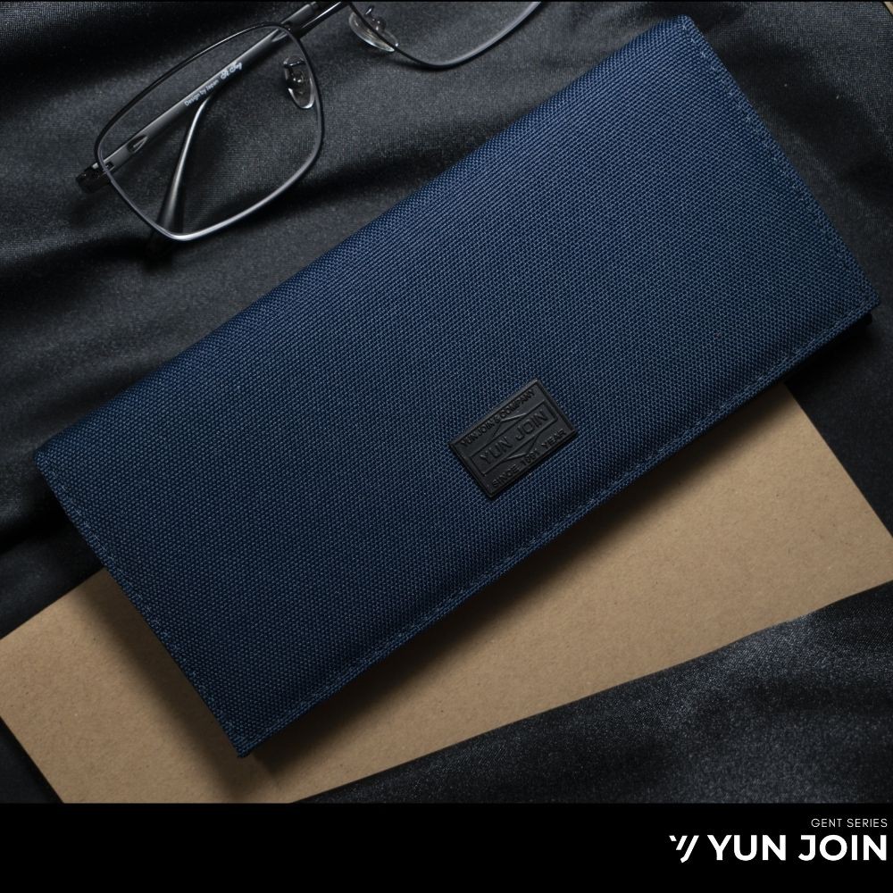 【YUN JOIN】GENT系列-前扣長夾-紳士藍 質感 紳士 錢包 皮夾 長夾 七夕 情人節 畢業 禮物, , large