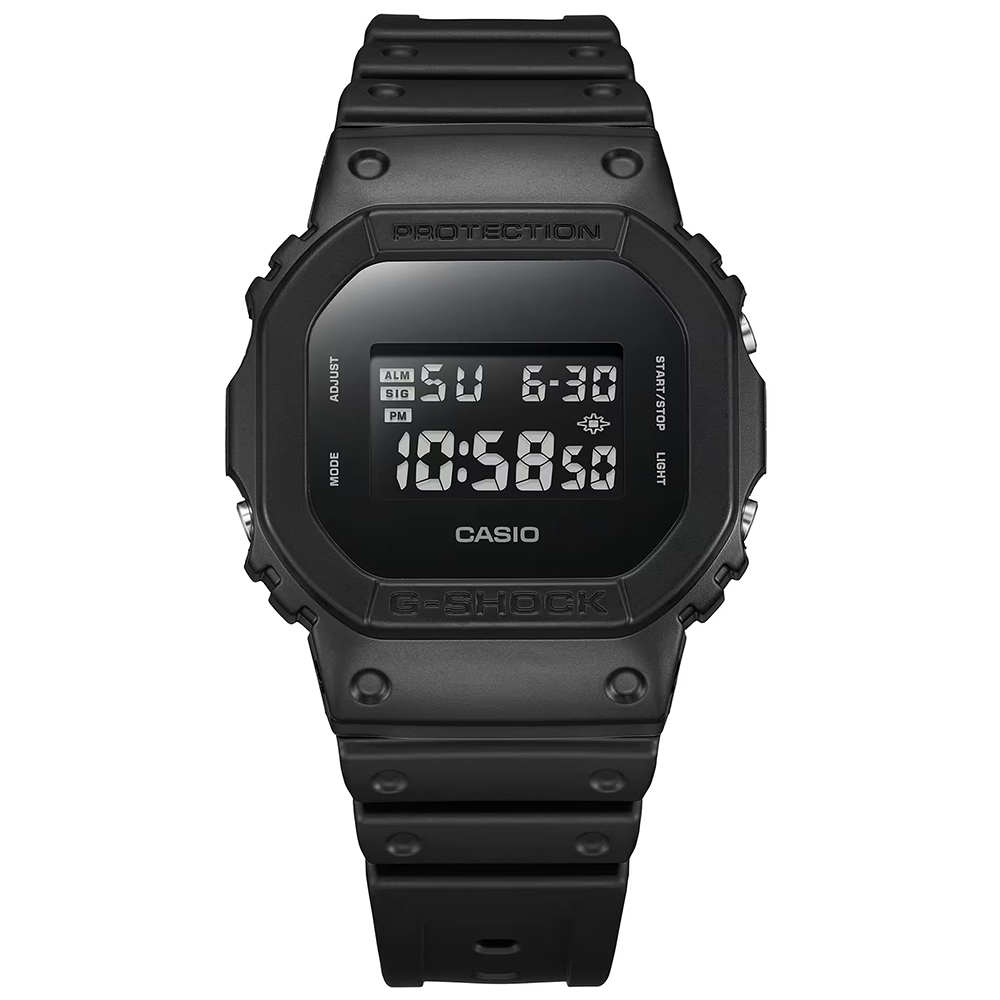 CASIO 卡西歐 G-SHOCK 經典全黑電子錶 學生錶 百搭手錶 DW-5600UBB-1, , large