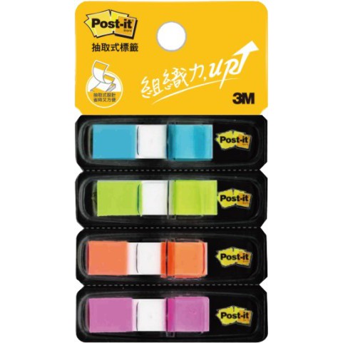 3M 683 利貼繽紛四色指示標籤(多款)粉色系, , large