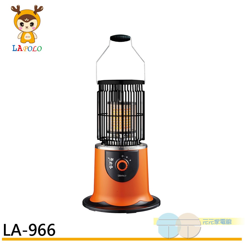 LAPOLO 四方散熱型植絨款電暖爐 LA-966, , large