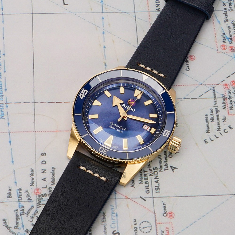 RADO 雷達 庫克船長青銅自動機械腕錶-42mm R32504205, , large