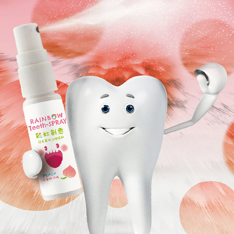 Luveta Rainbow Teeth-Spray Peach, , large