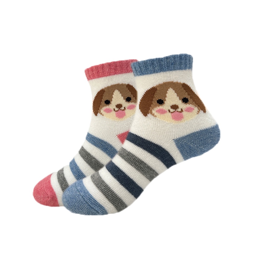 【BVD】小狗1/2童襪<紅,13-16cm>B579 短襪 襪子, , large