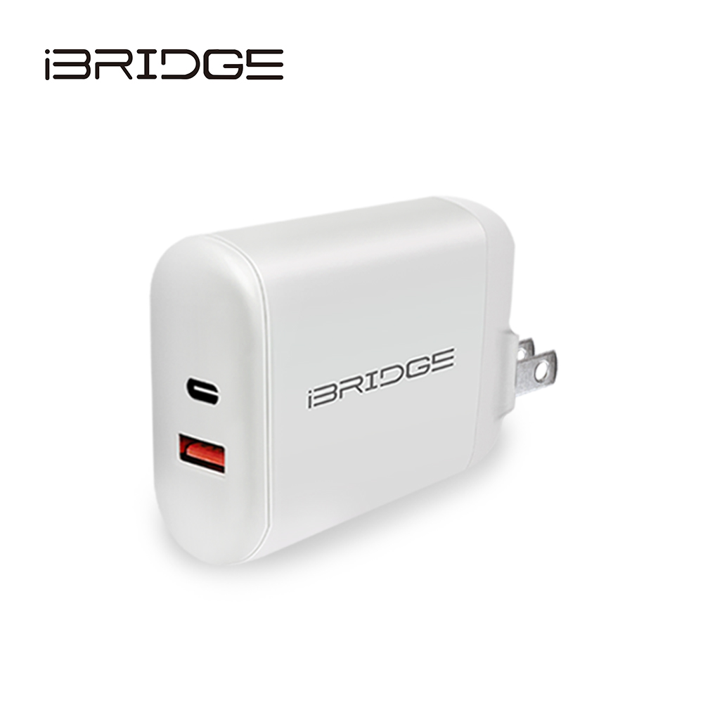 iBRIDGE PD3.0 30W+QC18W dual-port rapid charging charger, , large
