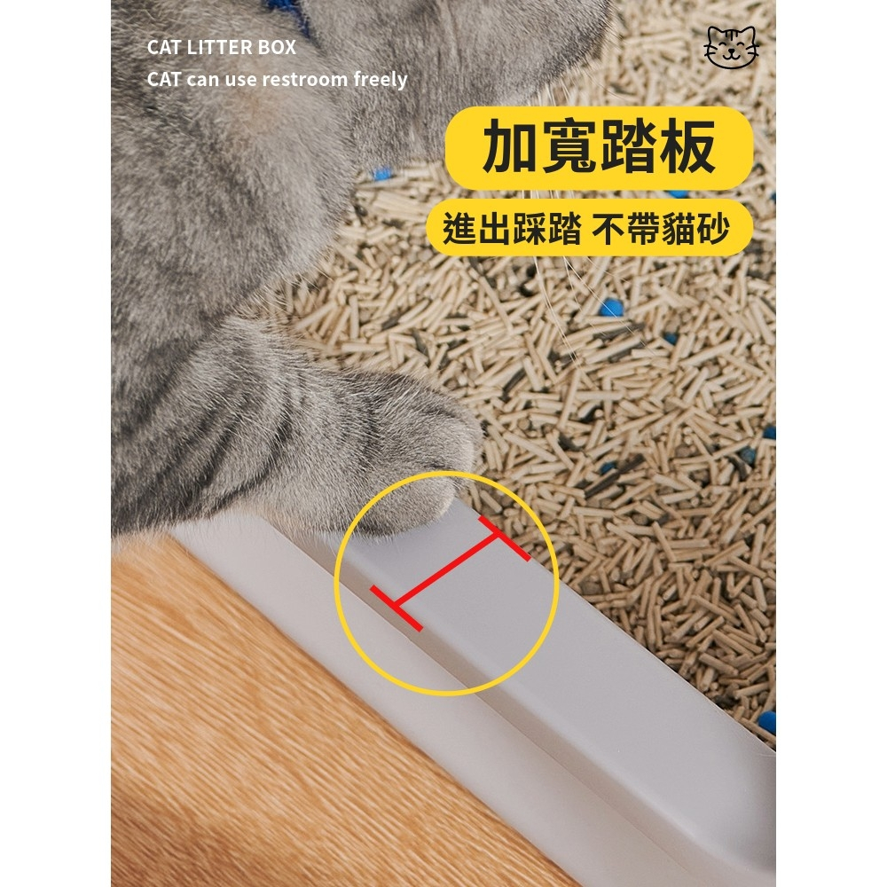 【AOTTO】開放式大開口巨無霸貓砂盆-大號(DOG-501), , large