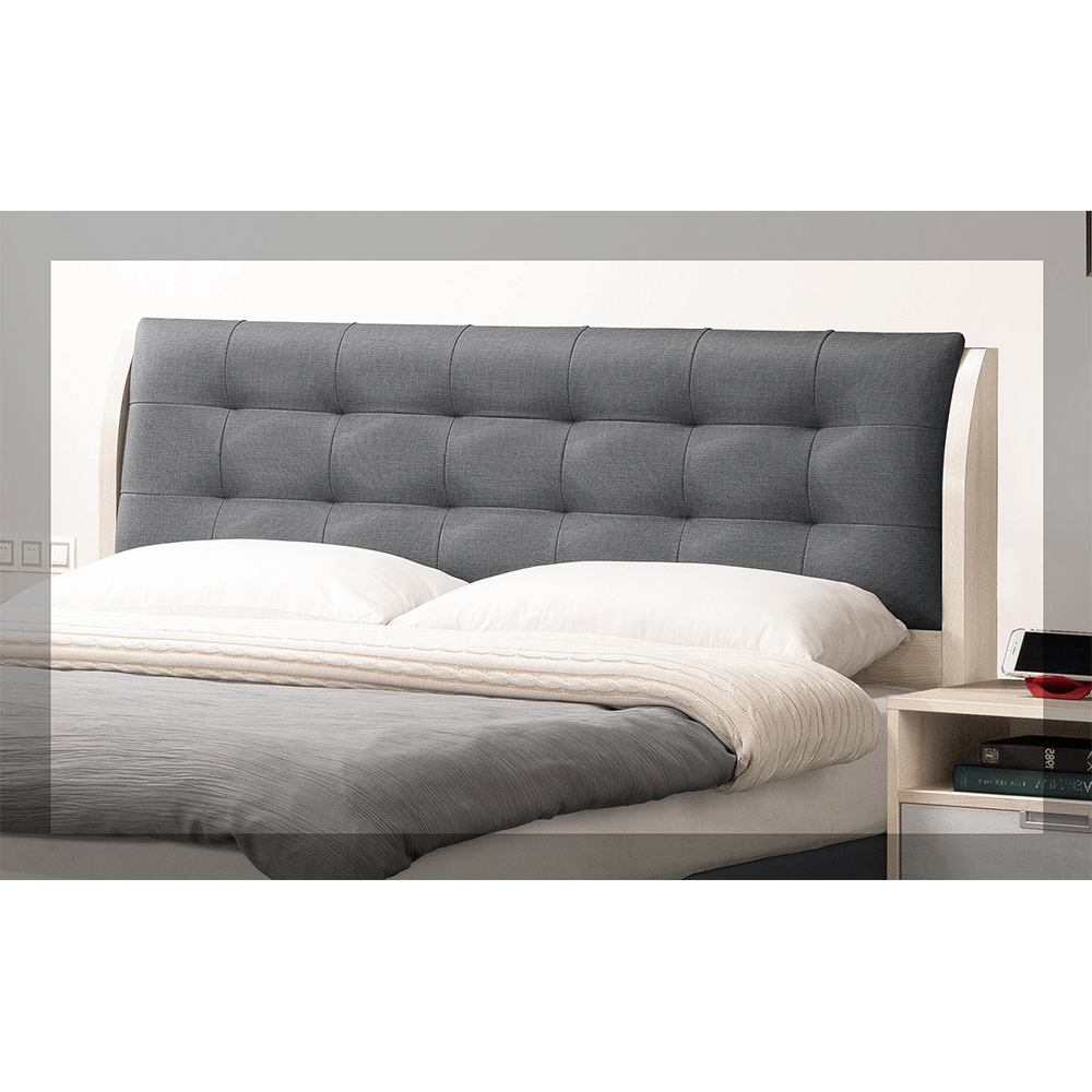 【唯熙傢俱】奧里橡木白6尺床頭片