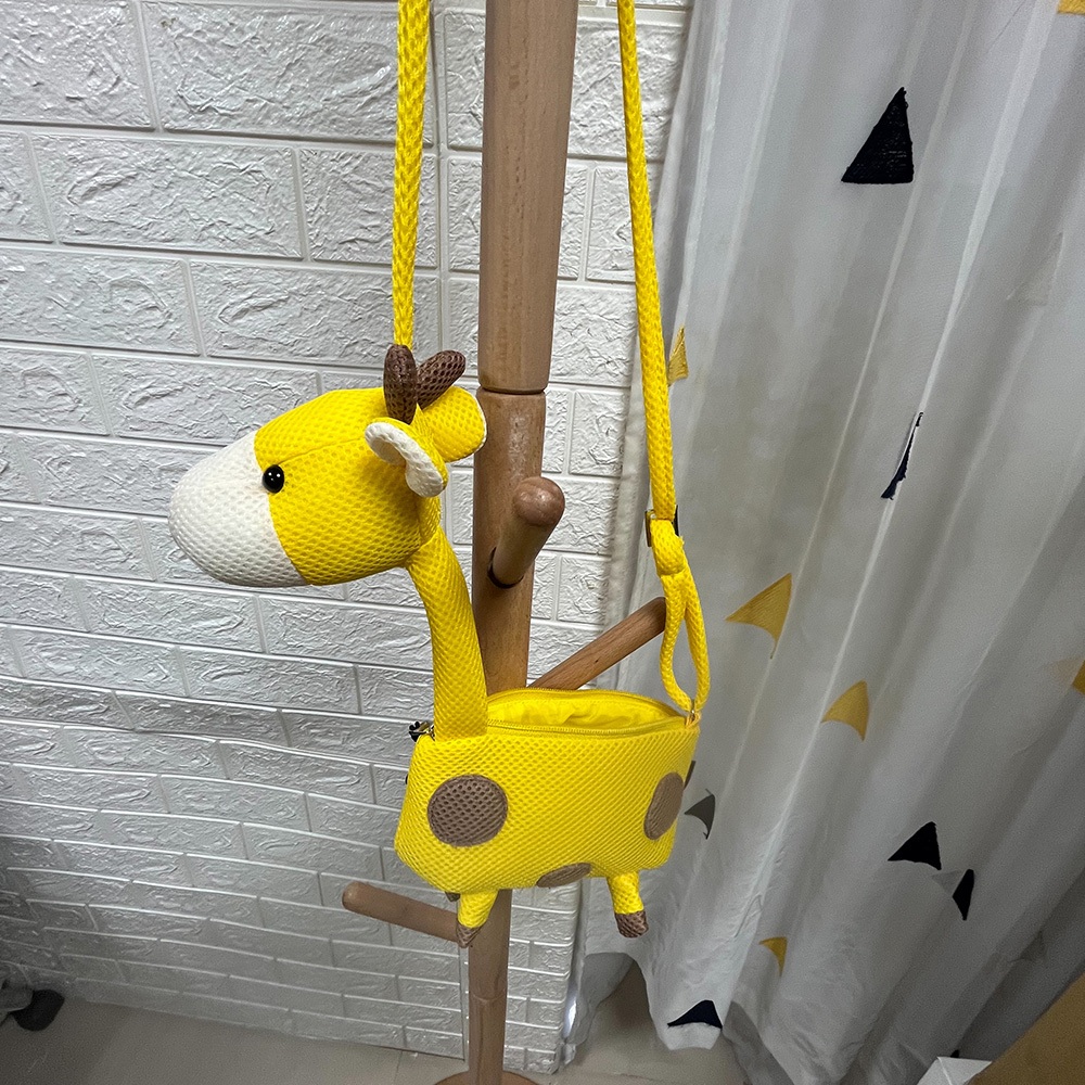 【可愛造型 獨家設計 可機洗 保固】長頸鹿 斜背包 側背包 斜背包女 側背包女 可愛包包 禮物, , large