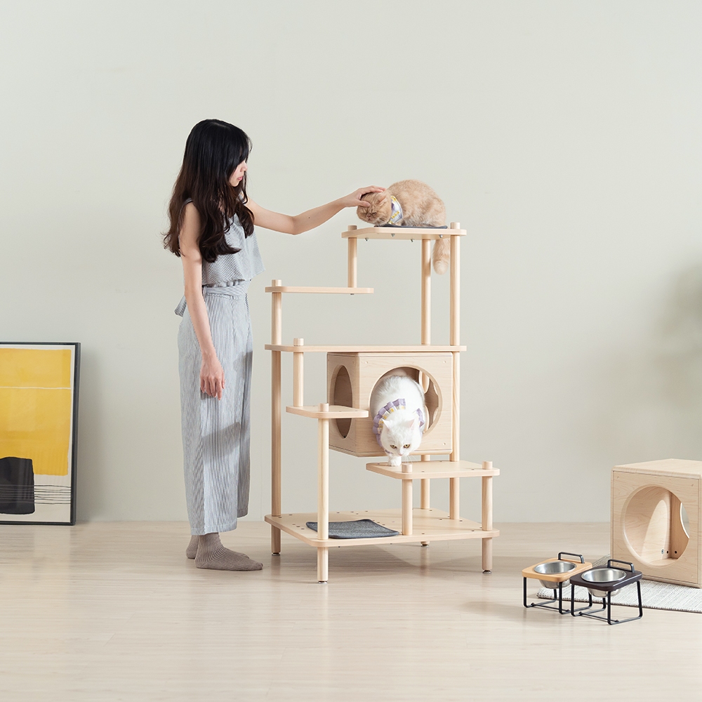 【paipaipets】Short-Legged Cat Jumping Staircase, , large