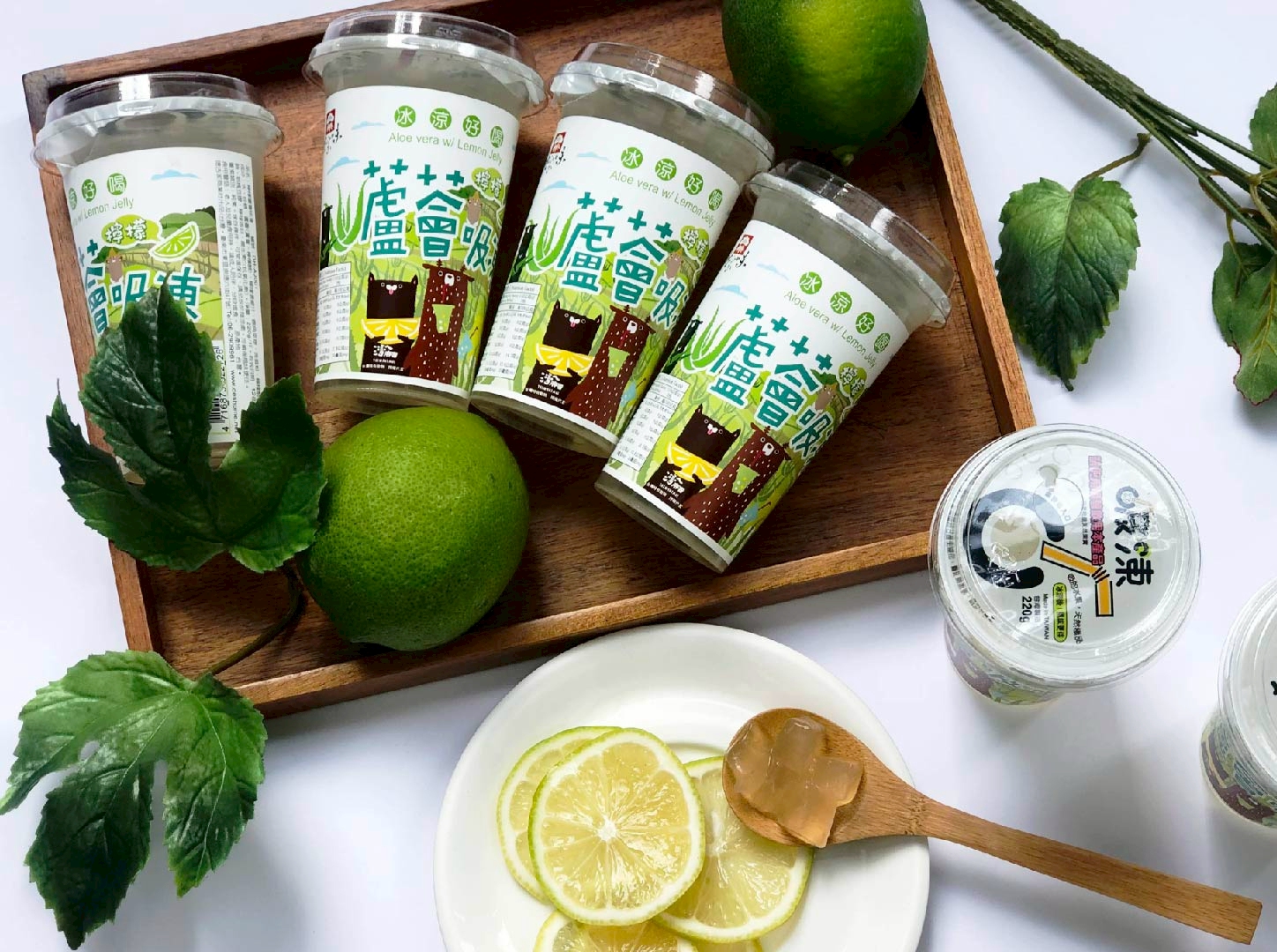 Aloe Vera lemon jelly drinks, , large