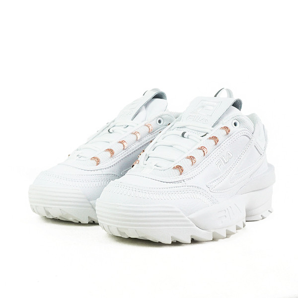 Kixpress-Fila Disruptor II EXP 女 運動休閒鞋 鋸齒鞋 老爹鞋 復古 厚底 白 [5-C609W-136], , large