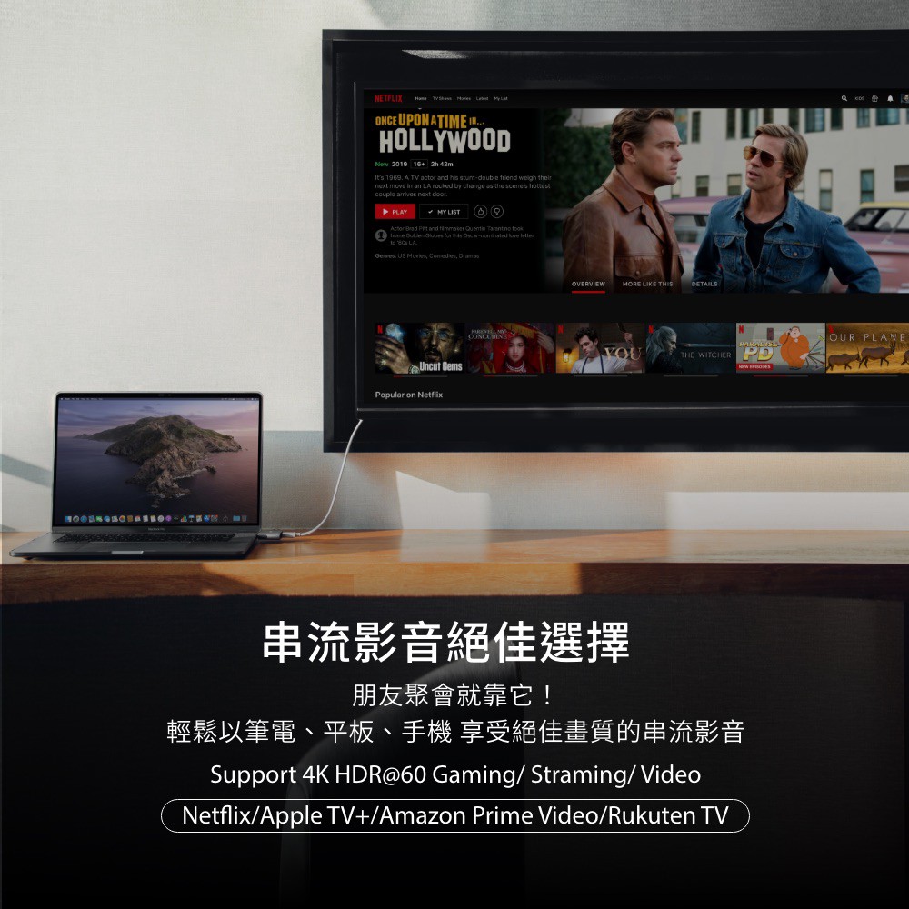Moshi USB-C to HDMI 雙端口轉接器 (支援 4K HDR / PD 60W), , large