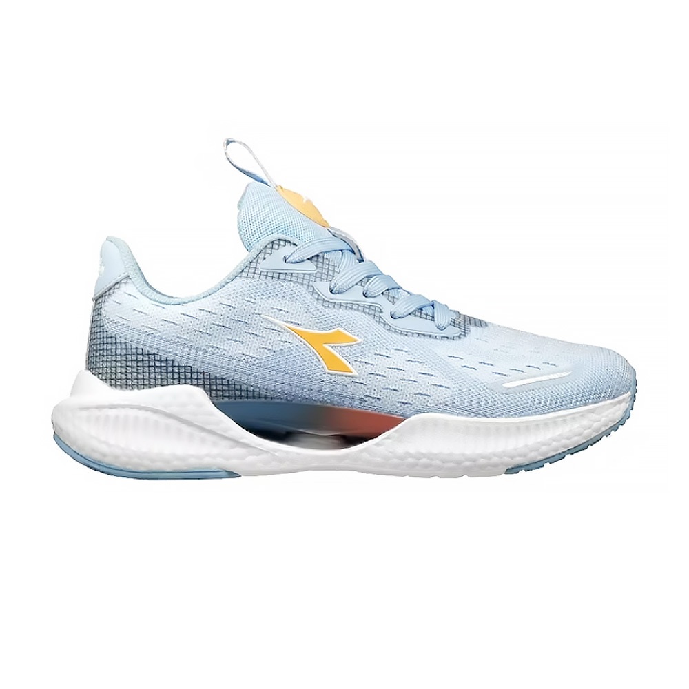 DIADORA迪亞多那 專業避震跑鞋 女運動鞋 女鞋 慢跑鞋 輕量 透氣 吸震 Q彈 足弓支撐 耐磨 止滑 藍 灰粉, 灰粉,24.5, large