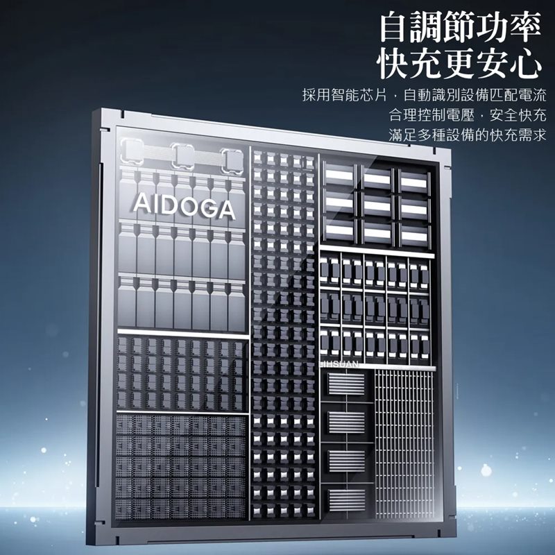 AIDOGA艾迪伽 LQ DC4281閃耀系列L彎頭數顯USB-A to Type-C充電傳輸線100W 1.2m, , large