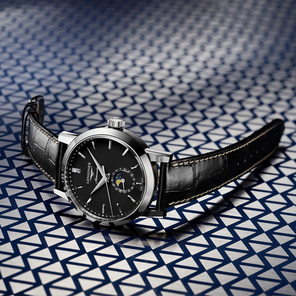 Longines 浪琴 Heritage 1832月相機械錶-40mm L48264520, , large