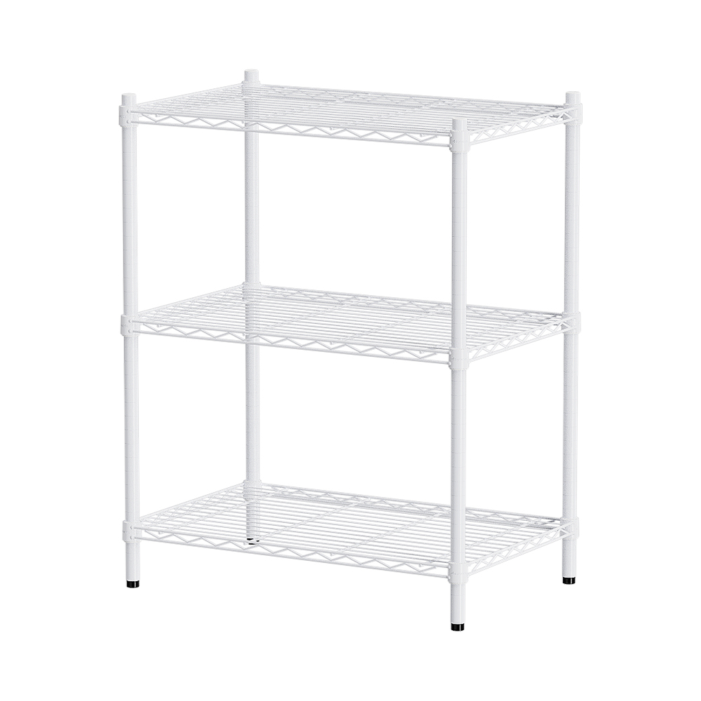 【Y HOUSE】70x45x90cm Lightweight Three-layer Iron Rack Iron Rack Shelf-Painted White, , large