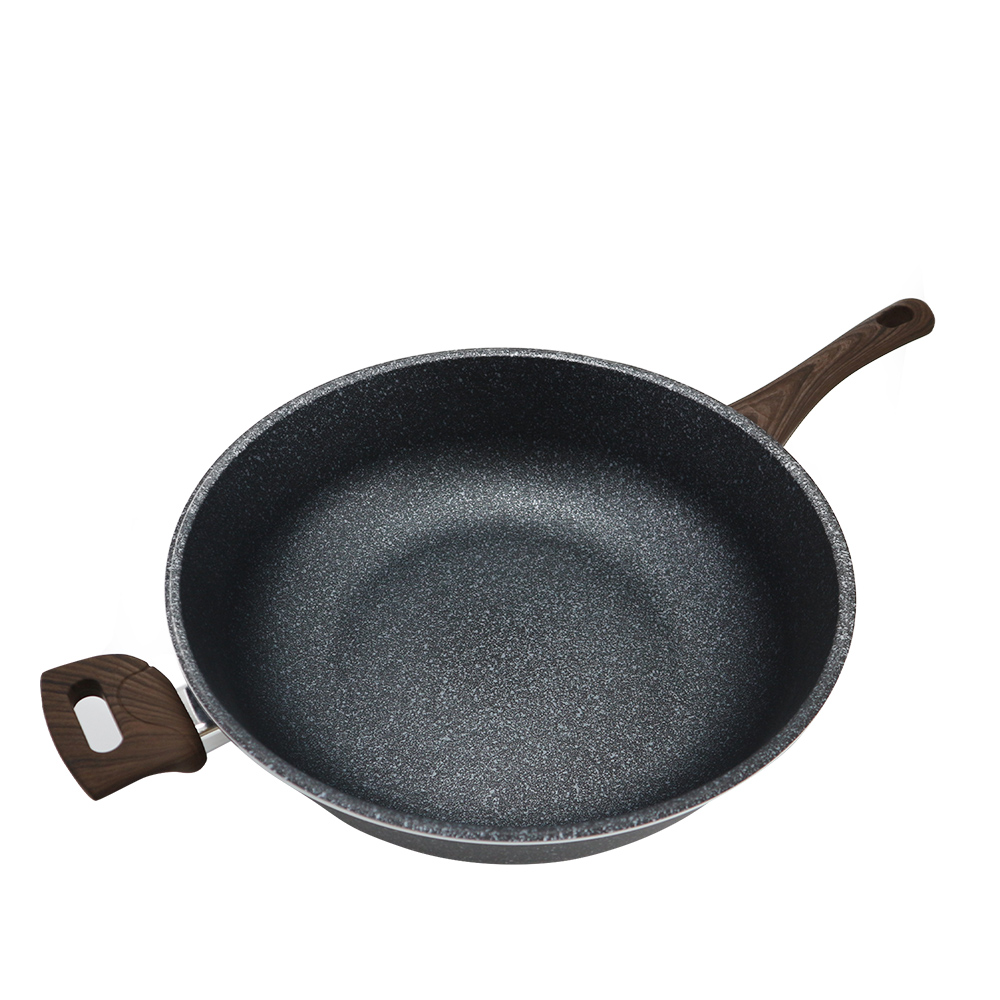 優得二代麥飯石不沾深型炒鍋-34cm-1支, , large