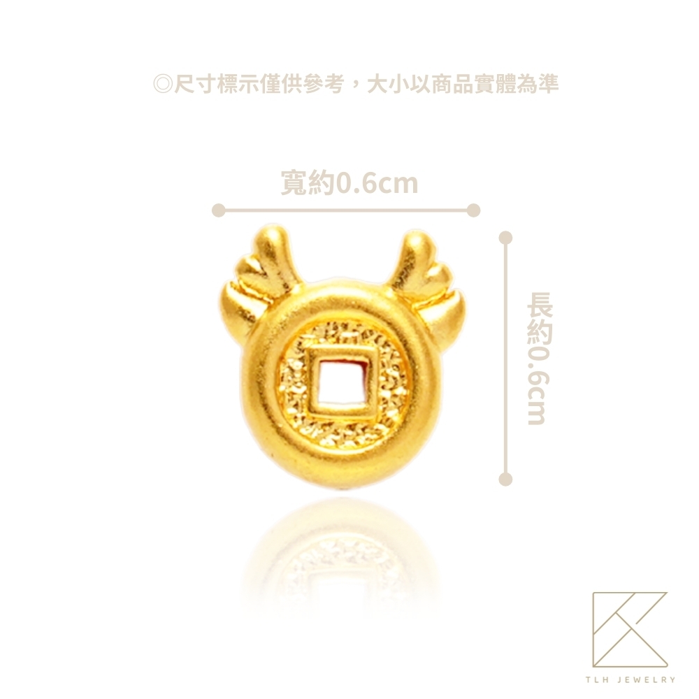 【TLH】黃金墜紅繩親子款手繩 純金999 多選 招財開運錢母 約重0.04錢&plusmn;0.01, , large