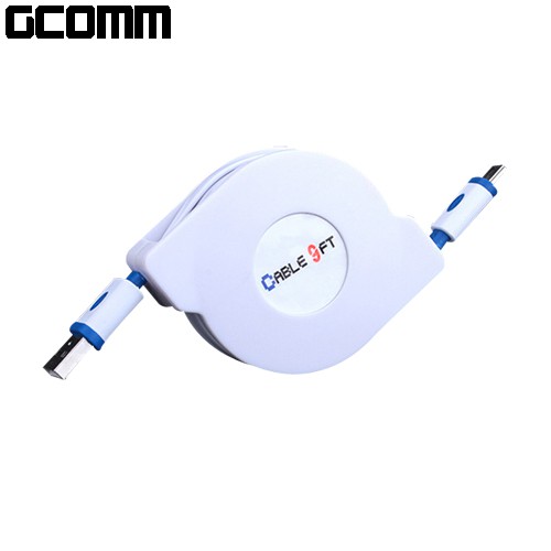 GCOMM micro-USB 強固型充電傳輸伸縮扁線 (1.8米) 溫暖橘, , large