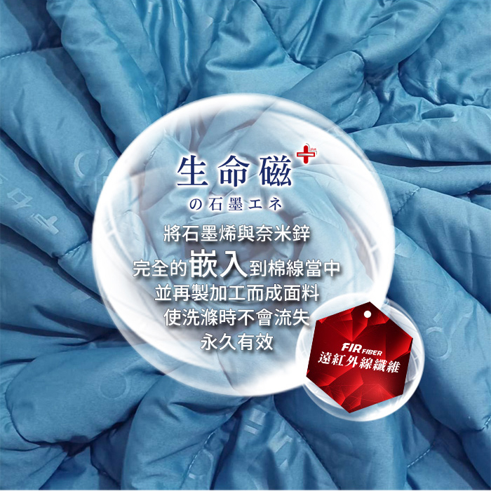 【日本旭川】生命磁奈米鋅能量被 推薦愛用加強版 石墨烯棉被 四季被 空調被 石墨烯被, , large